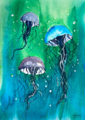 Jellyfish in the Sea