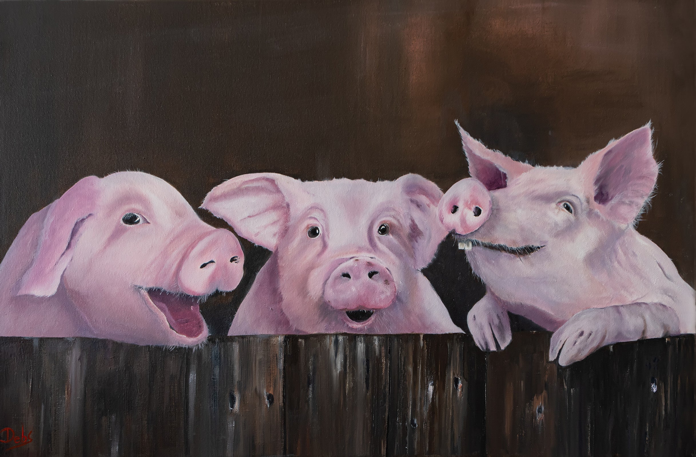 Three little piggies