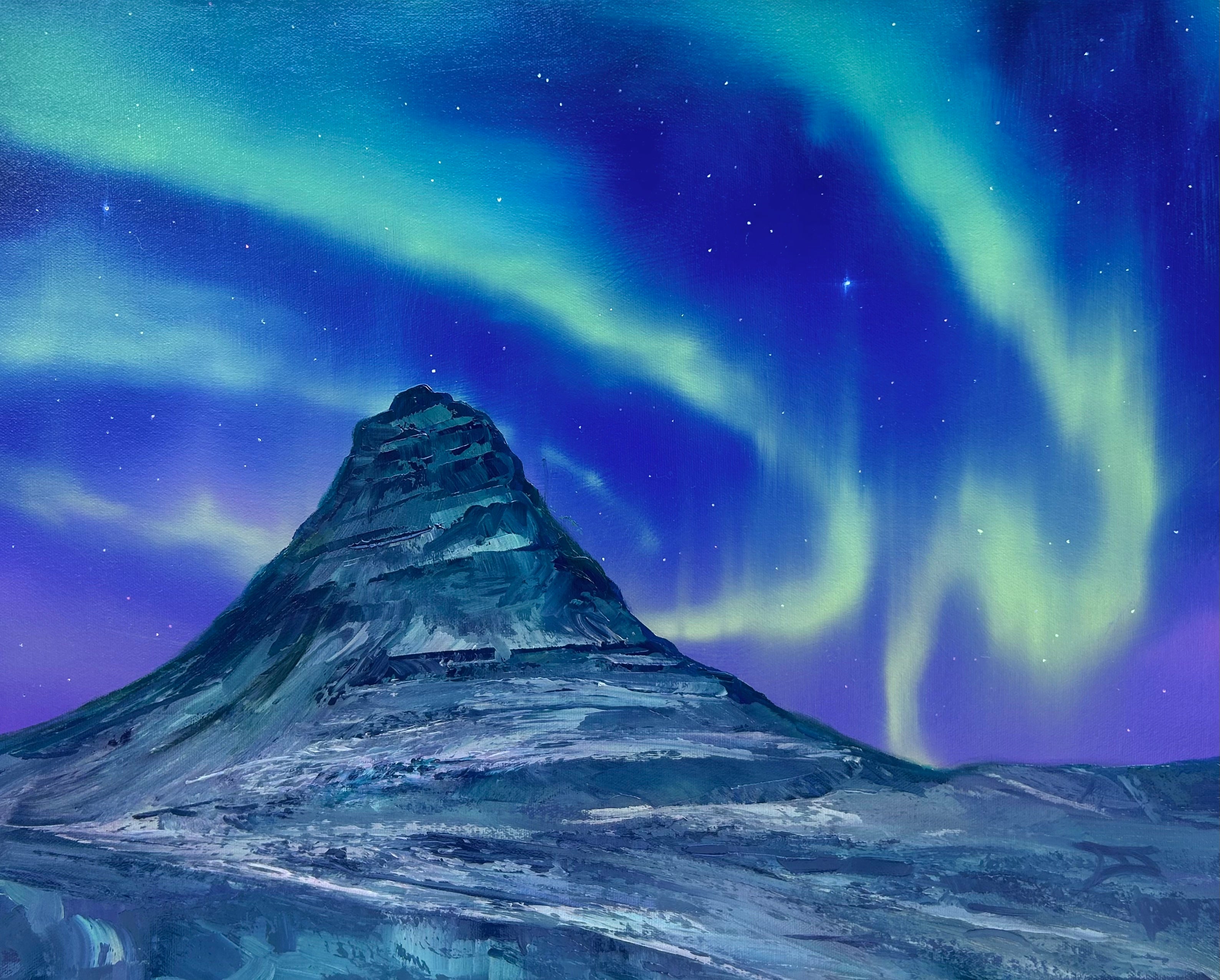 Kirkjufell Aurora