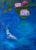 Koi Fish and Waterlilies