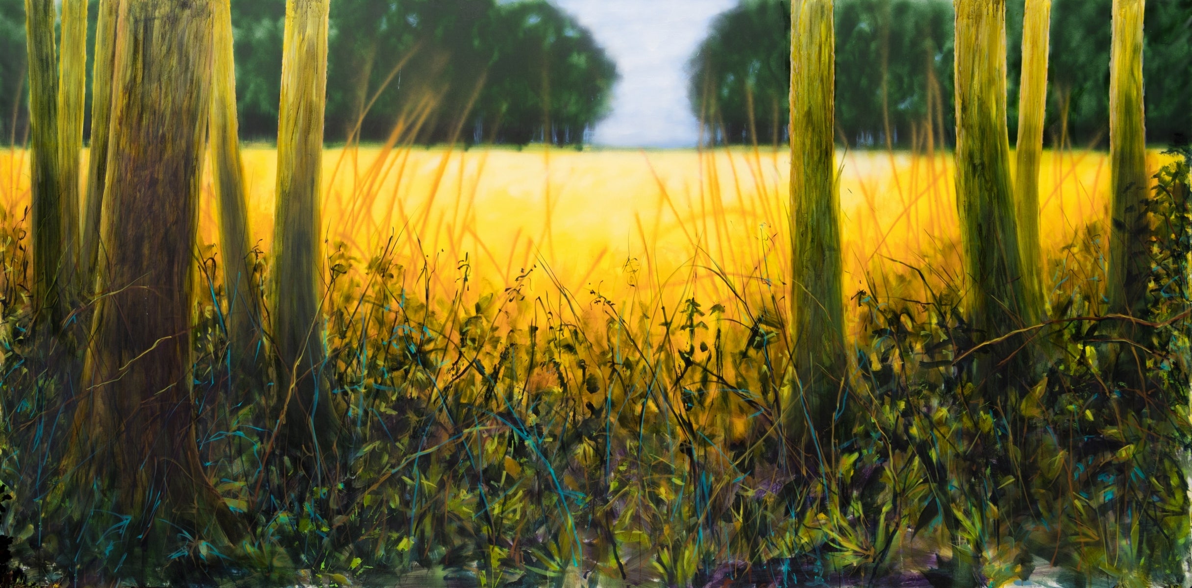 Golden Wheat Field in the Glade
