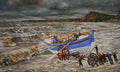 SIDMOUTH LIFEBOAT BEING LAUNCHED, DECEMBER 31st 1872
