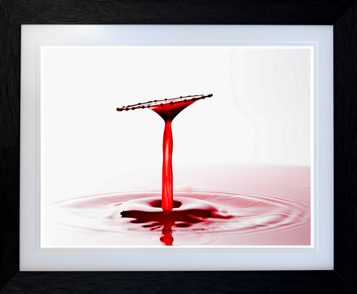 'Crimson Chalice' - Abstract Liquid Art Collection