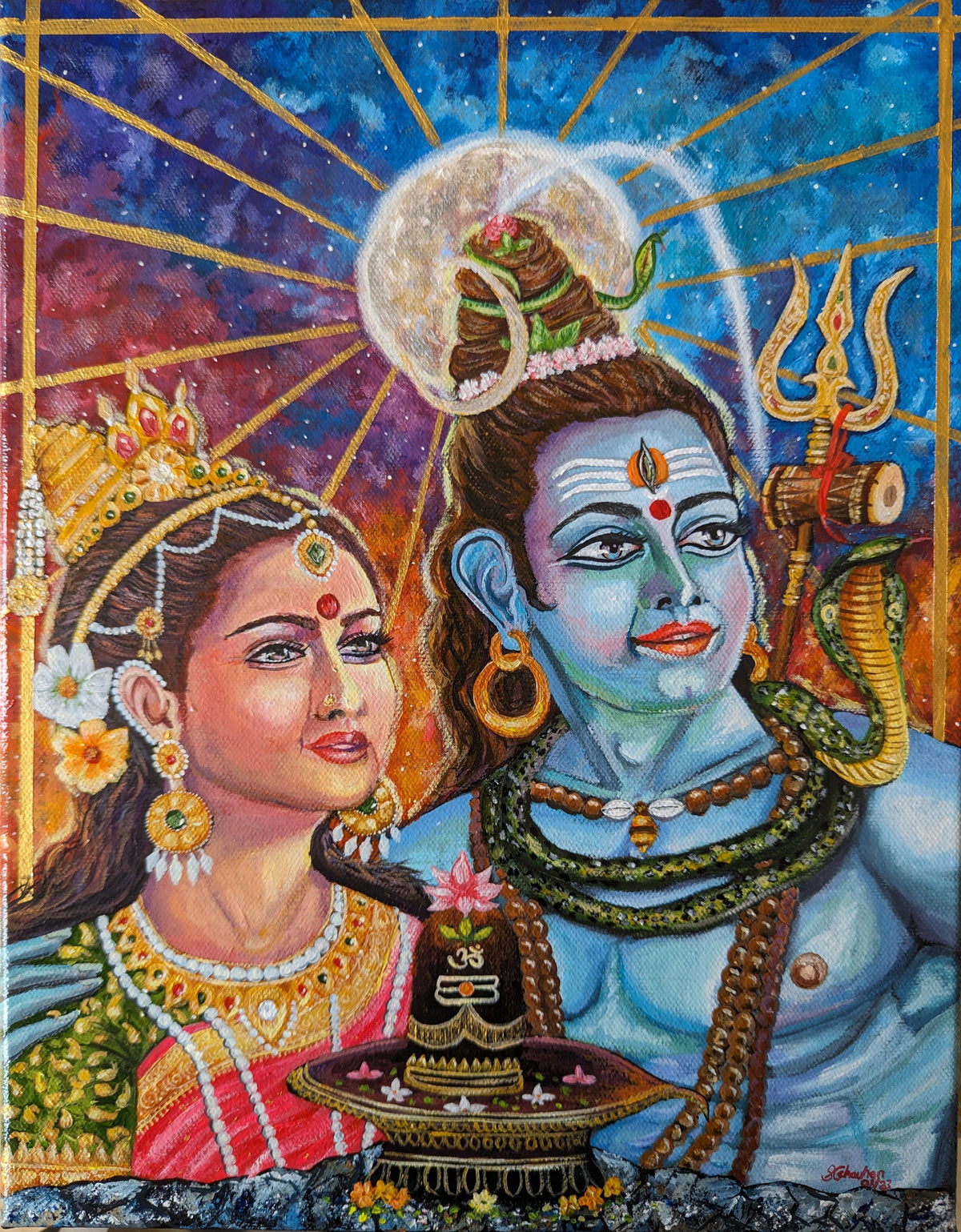 Lord Shiva and Parvati