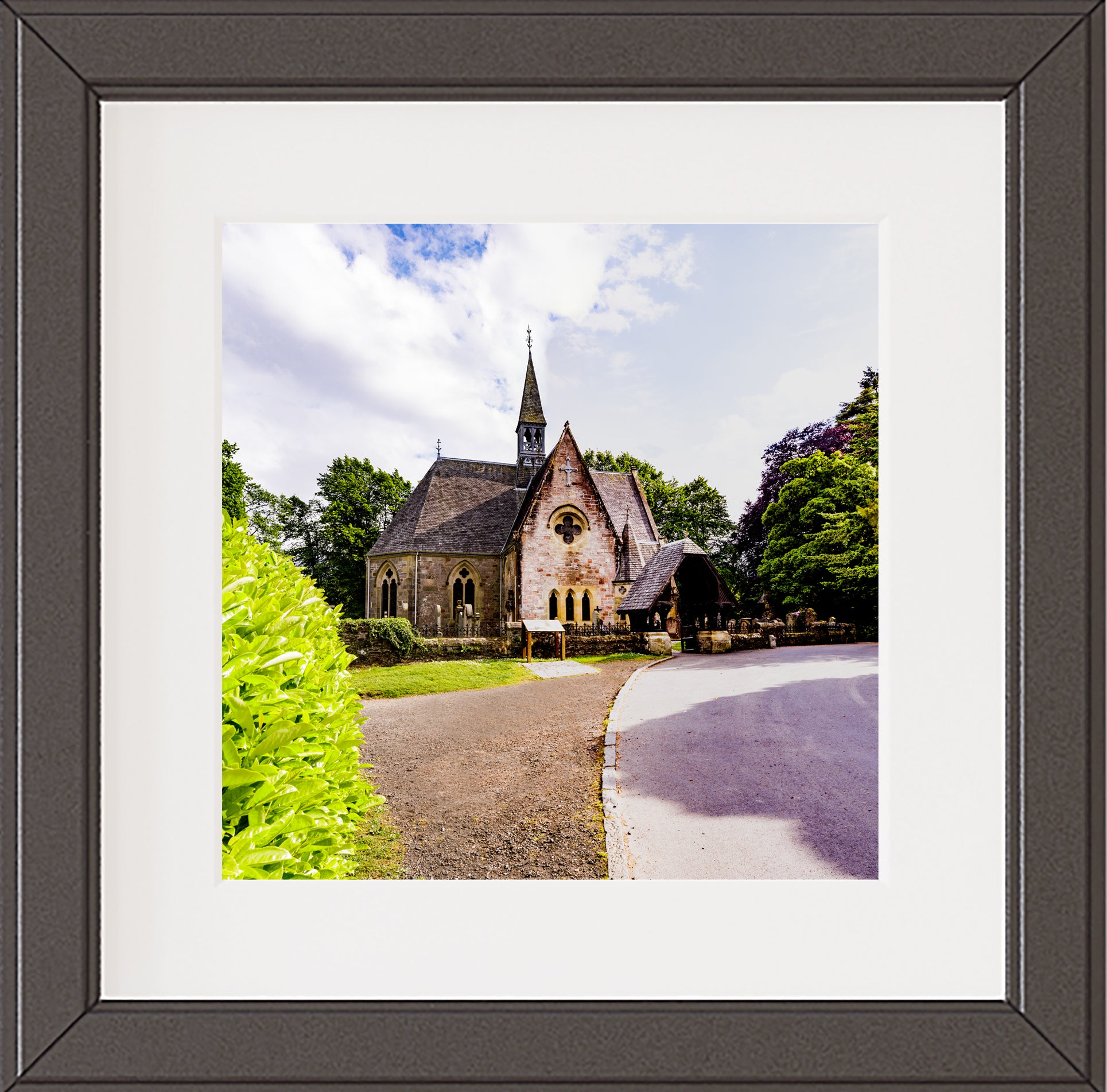 ''Luss Church' - Loch Lomond - Square 487mm X 487mm -  Scotland