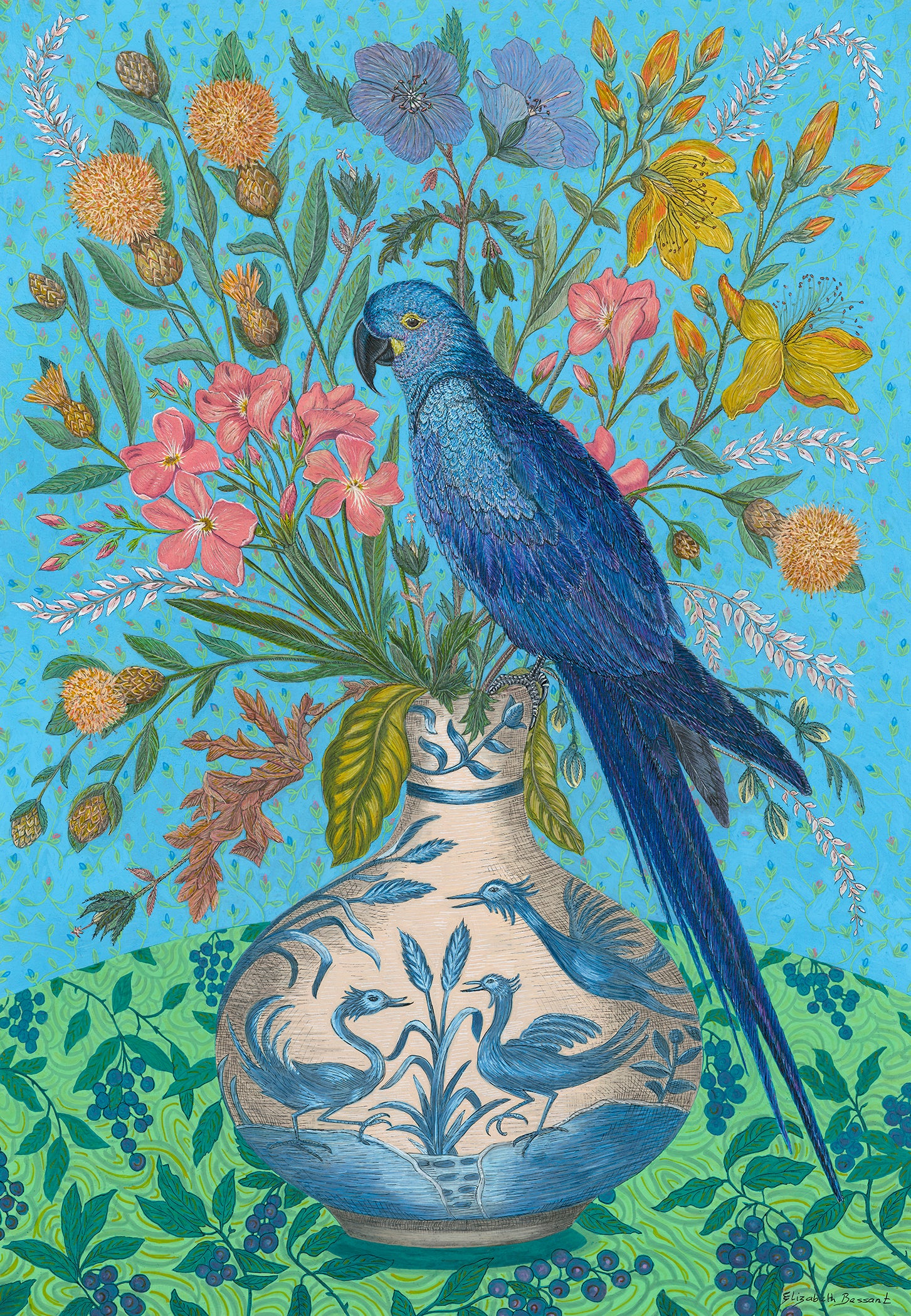 Maccaw on a Vase