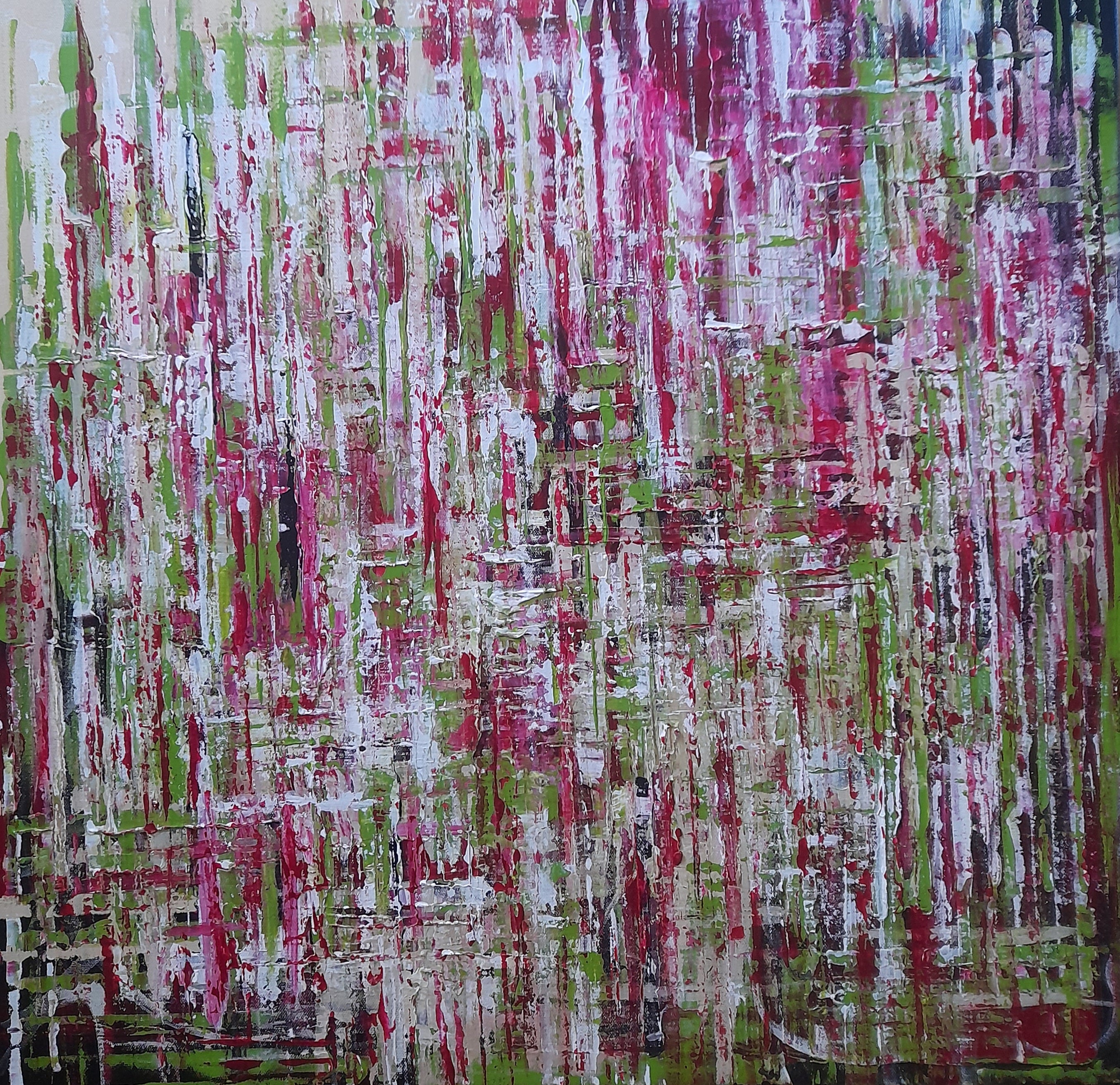Magenta on Green