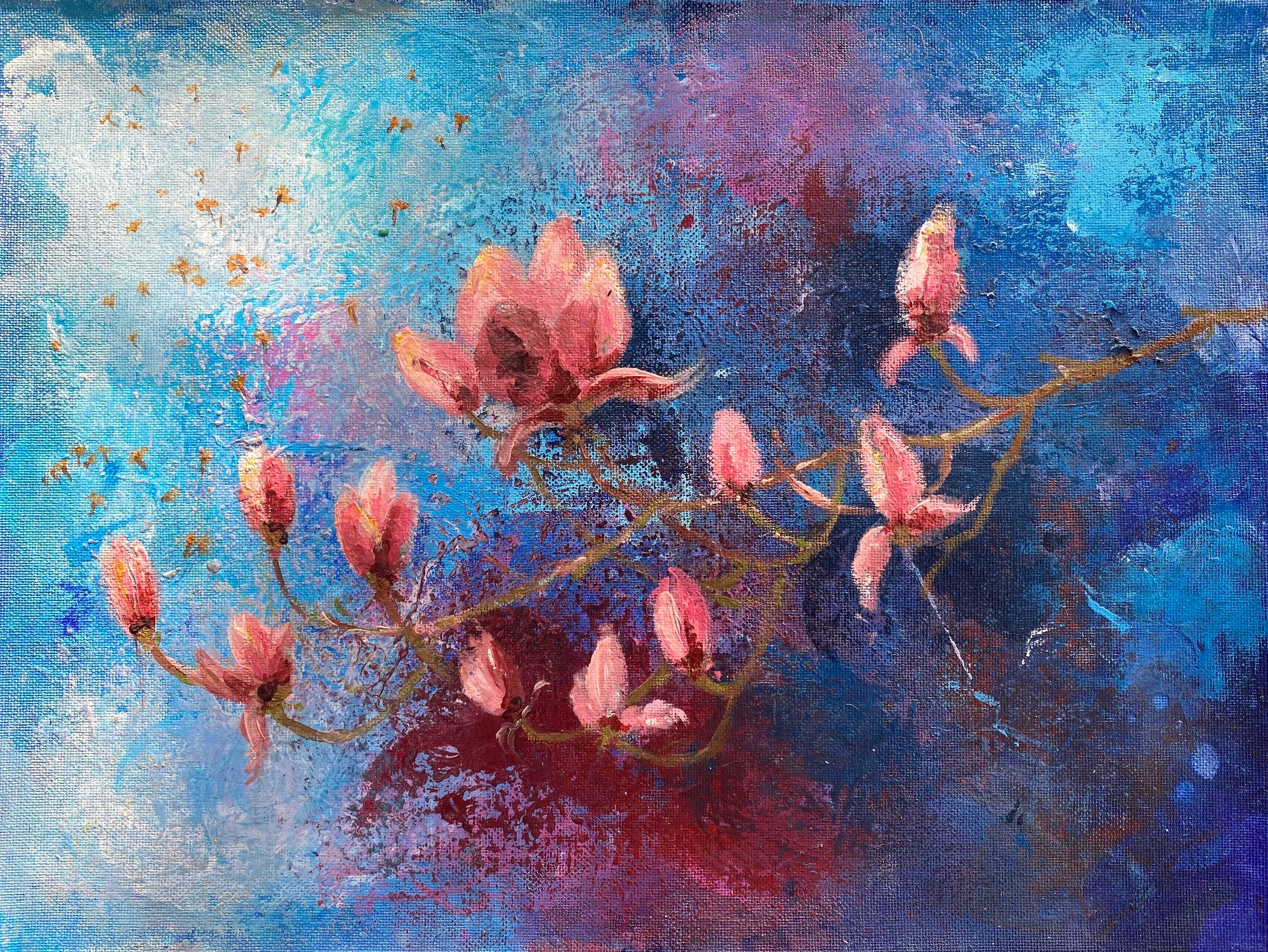 Pink Magnolias & Dandelion Parachutes
