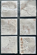 Sand on Cream Minis | Textured art work