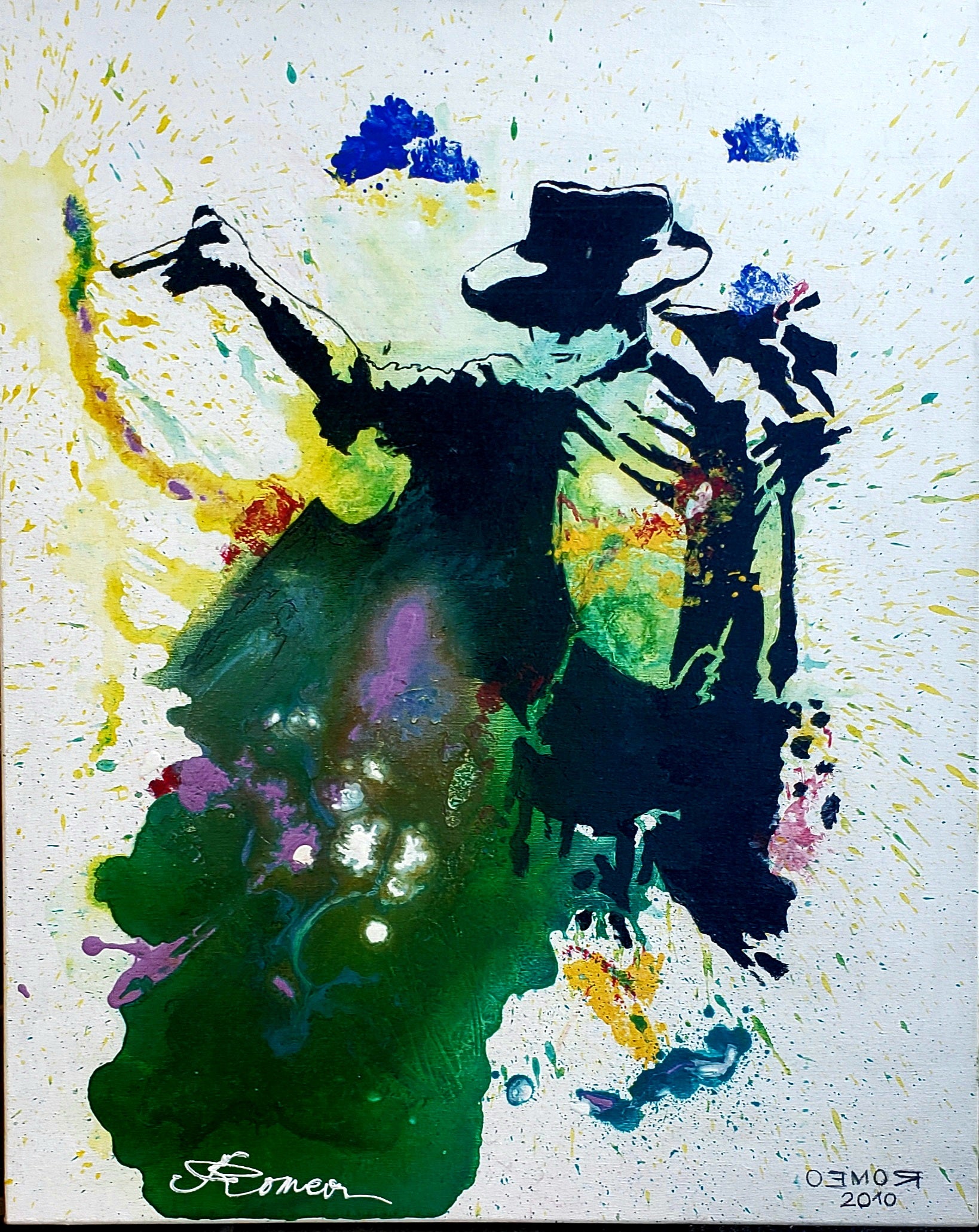 Michael Jackson, acrylic on canvas, 24x30 inch, SKU 1190