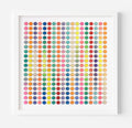 Ombre stripe Dots on white