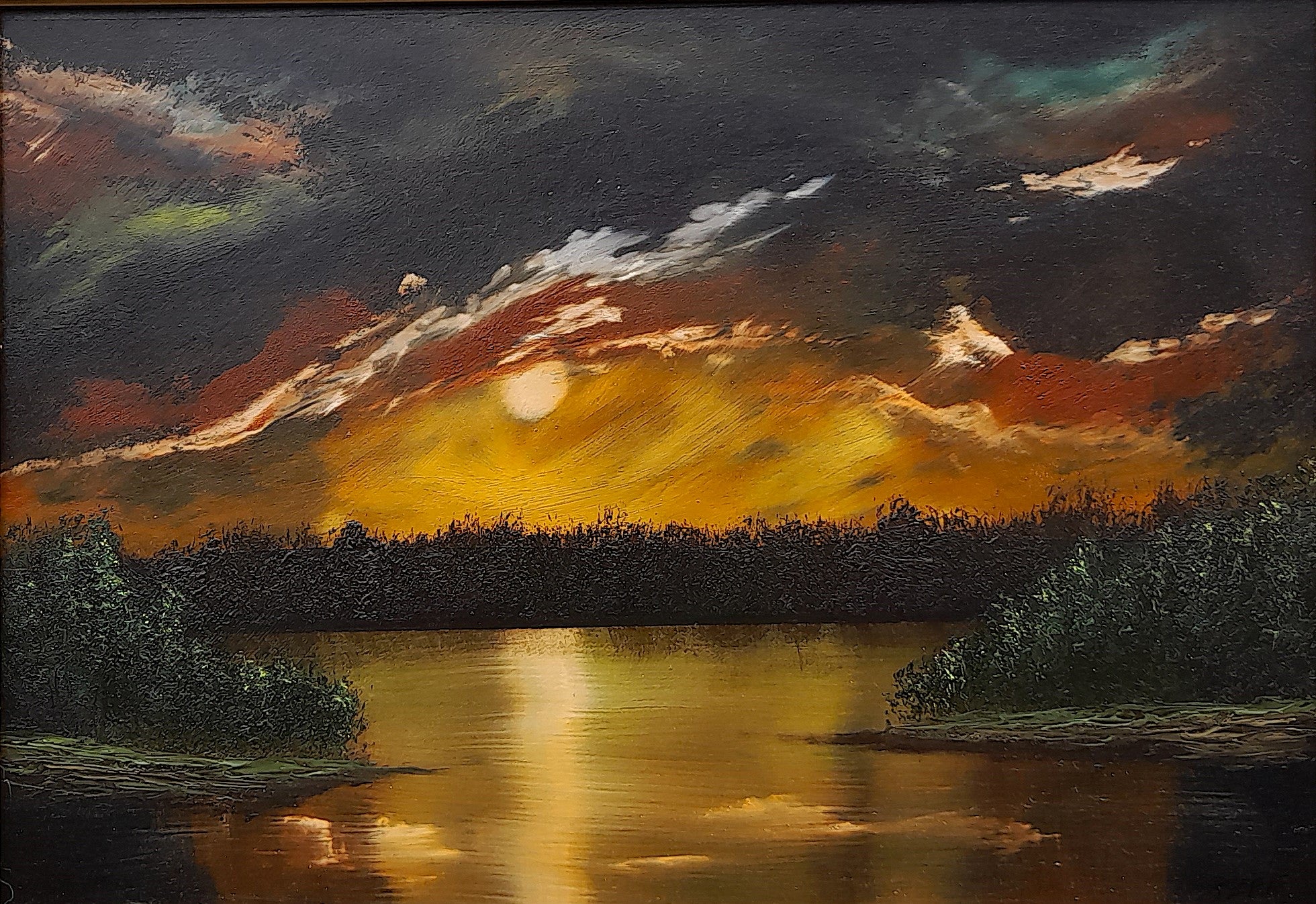 Moonlight Over the Lake
