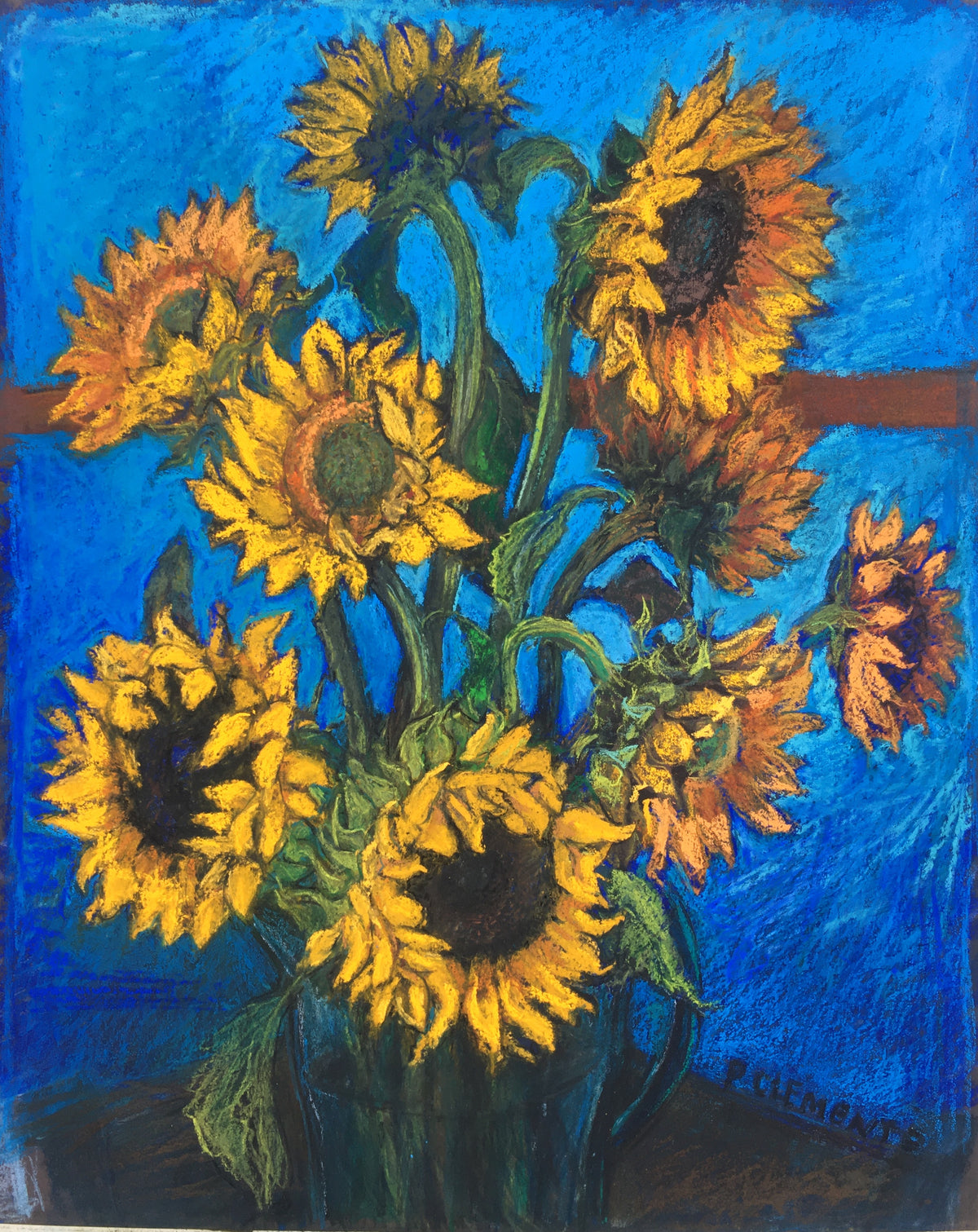 Van Gogh influenced Sunflowers
