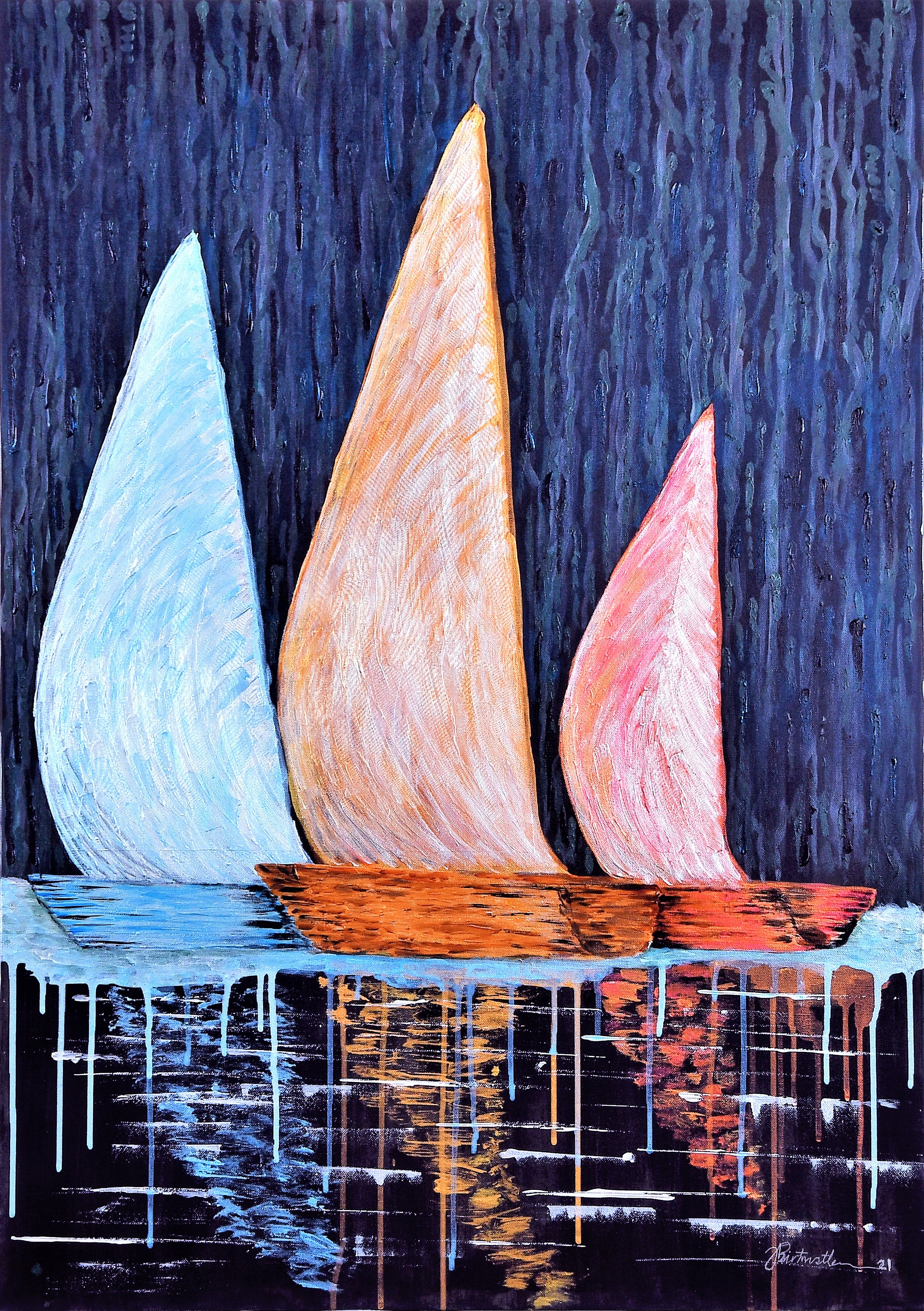 Blue Night Sails