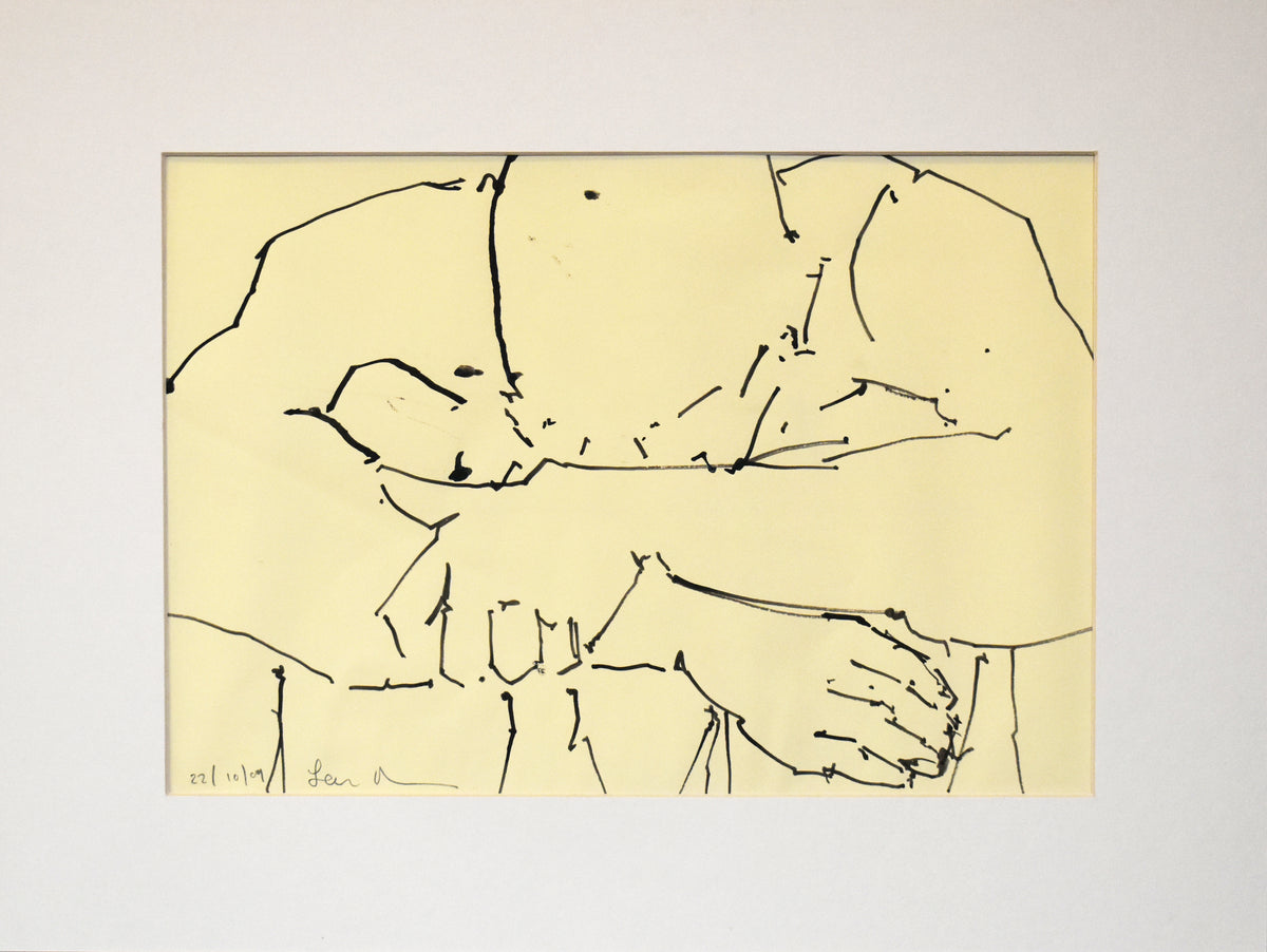 STUDY OF A MALE NUDE - LIFE DRAWING NO 601