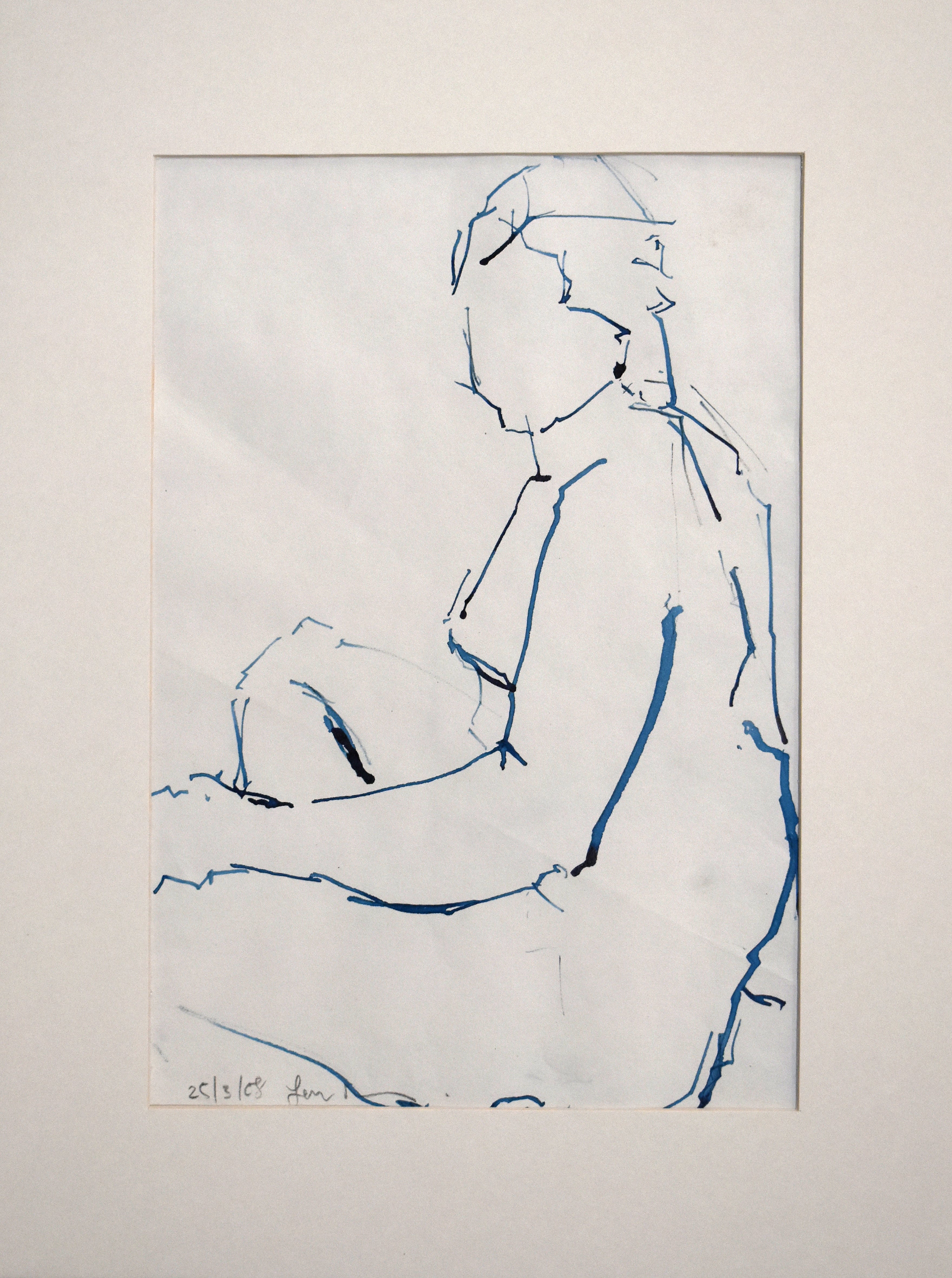 STUDY OF A FEMALE NUDE - LIFE DRAWING NO 603