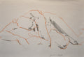 STUDY OF A FEMALE NUDE - LIFE DRAWING NO 626