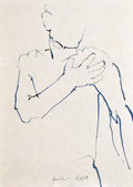 STUDY OF A MALE NUDE - LIFE DRAWING NO 628