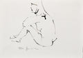 STUDY OF A FEMALE NUDE - LIFE DRAWING NO 629