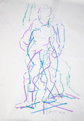 Study of a male Nude - Life Drawing No 635