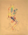 Study of a male Nude - Life Drawing No 638