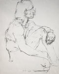 Study of a male Nude - Life Drawing No 639