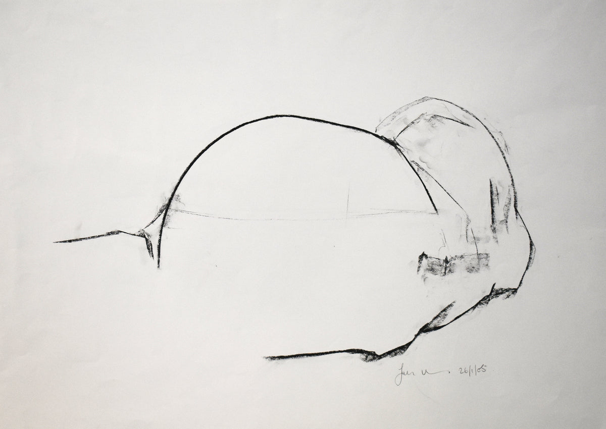 Study of a female Nude - Life Drawing No 640