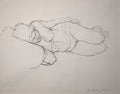 STUDY OF A FEMALE NUDE - LIFE DRAWING NO 445