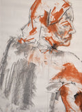 STUDY OF A FEMALE NUDE - LIFE DRAWING NO 491