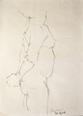 STUDY OF A MALE NUDE - LIFE DRAWING NO 621