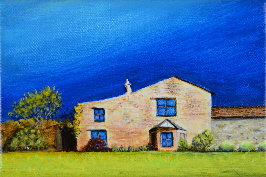 My North Yorkshire Cottage, a small painting