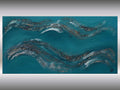 Oceans Eye 2 - Acrylic blue abstract painting