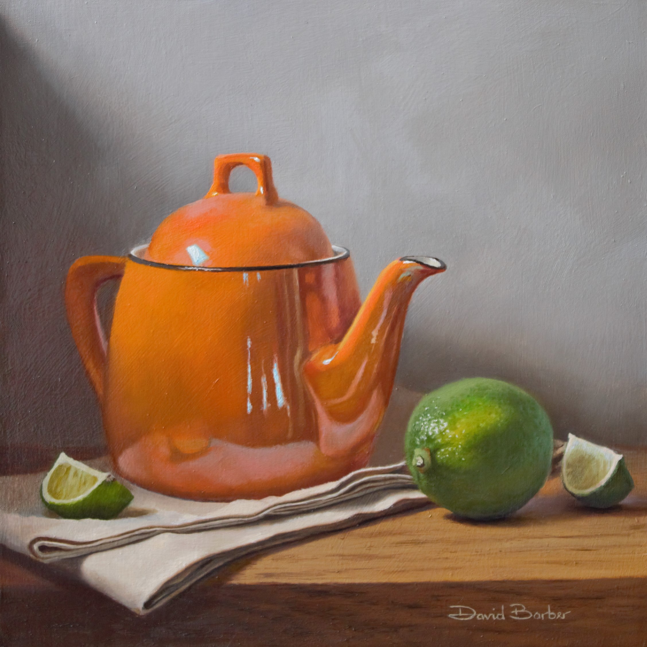 Orange and Lime - Still Life print