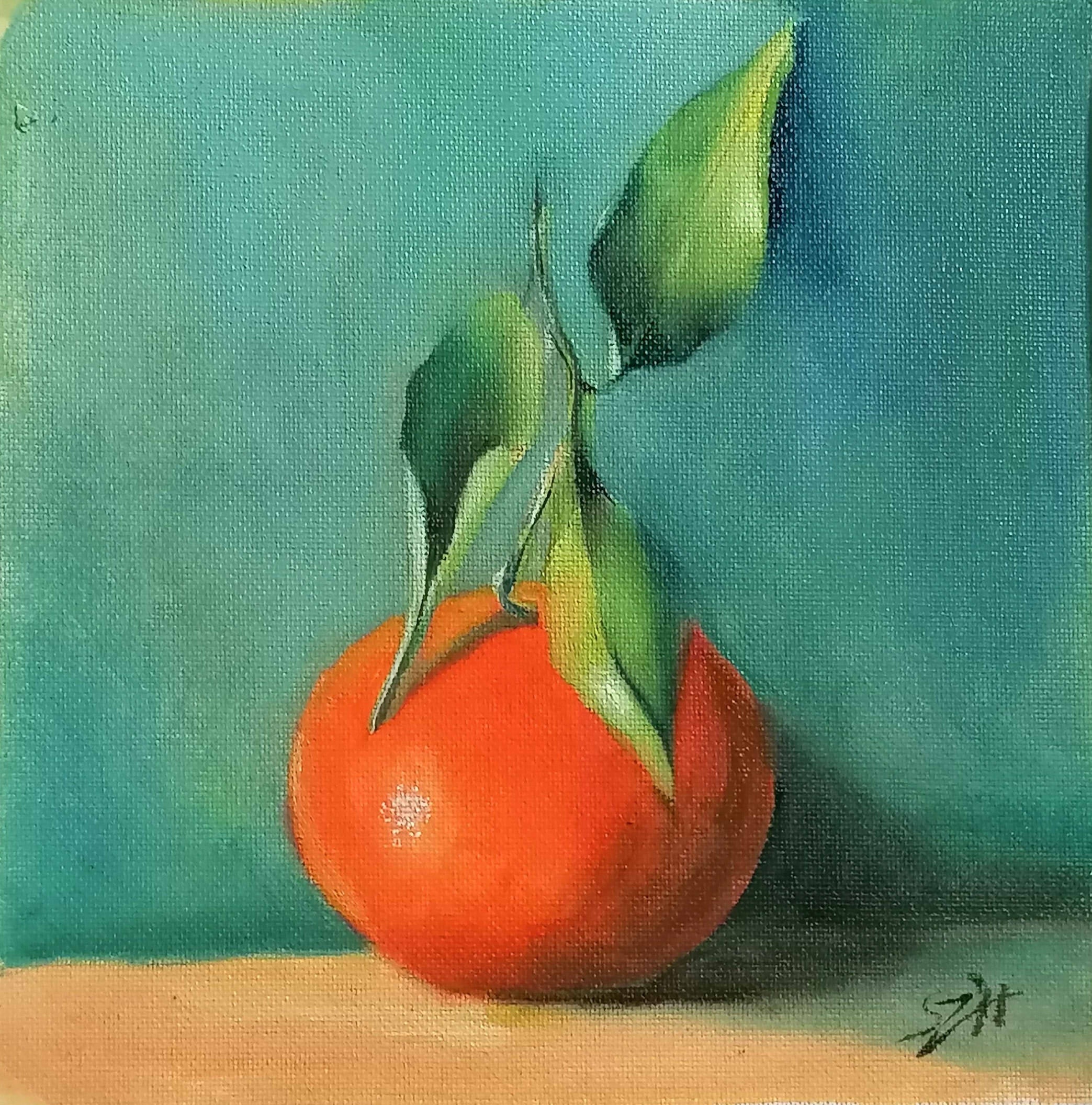 Still life with an  Orange