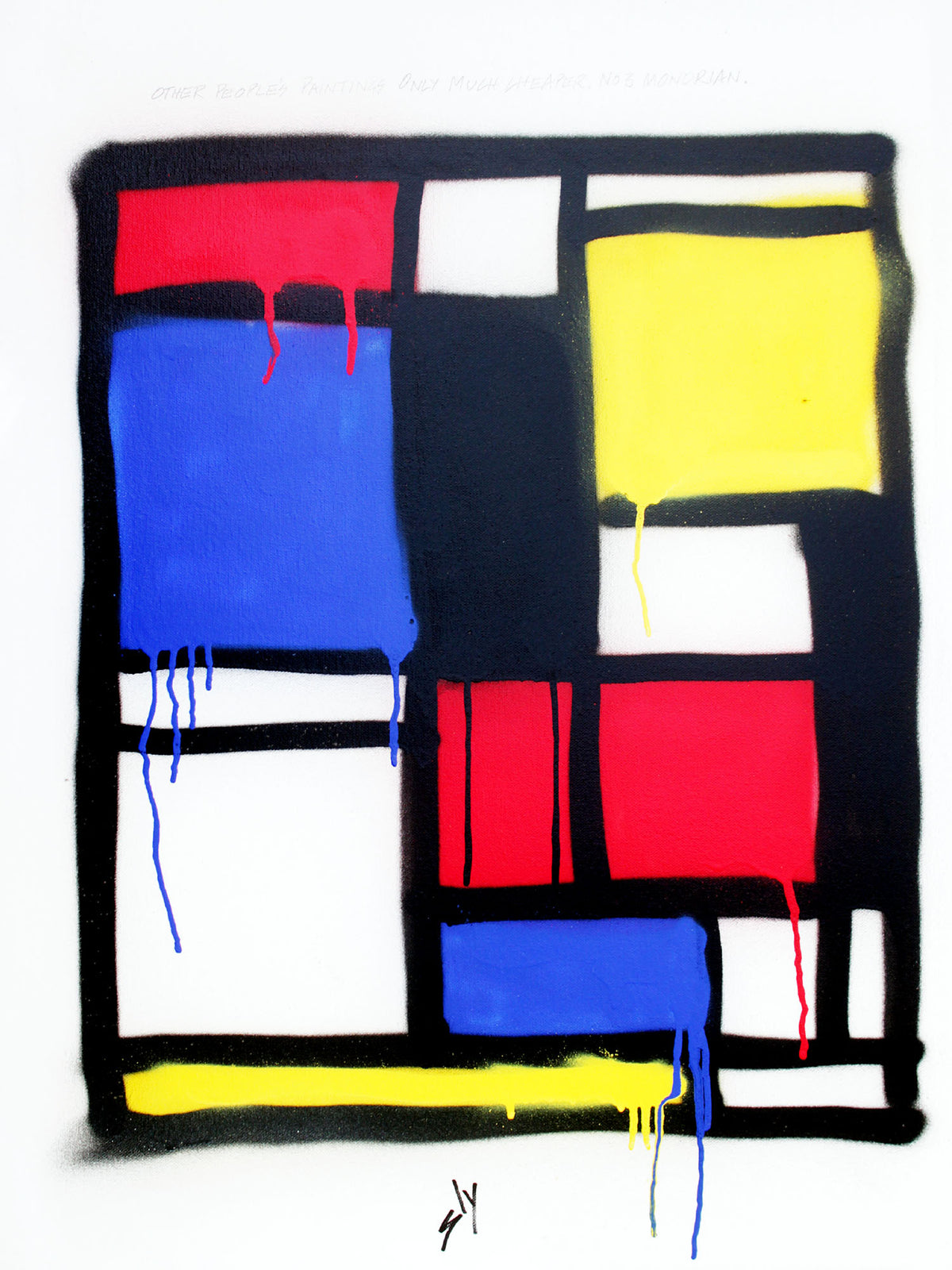 Other people's paintings only much cheaper:No.3 Mondrian (on canvas).