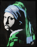 Other people’s paintings only much cheaper: No. 7 Vermeer. The Gurl with the Pearl Tung Stud. On canvas