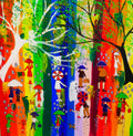 Colourful Umbrellas in a Rainbow Sky 2