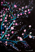 Cherry Blossoms in black