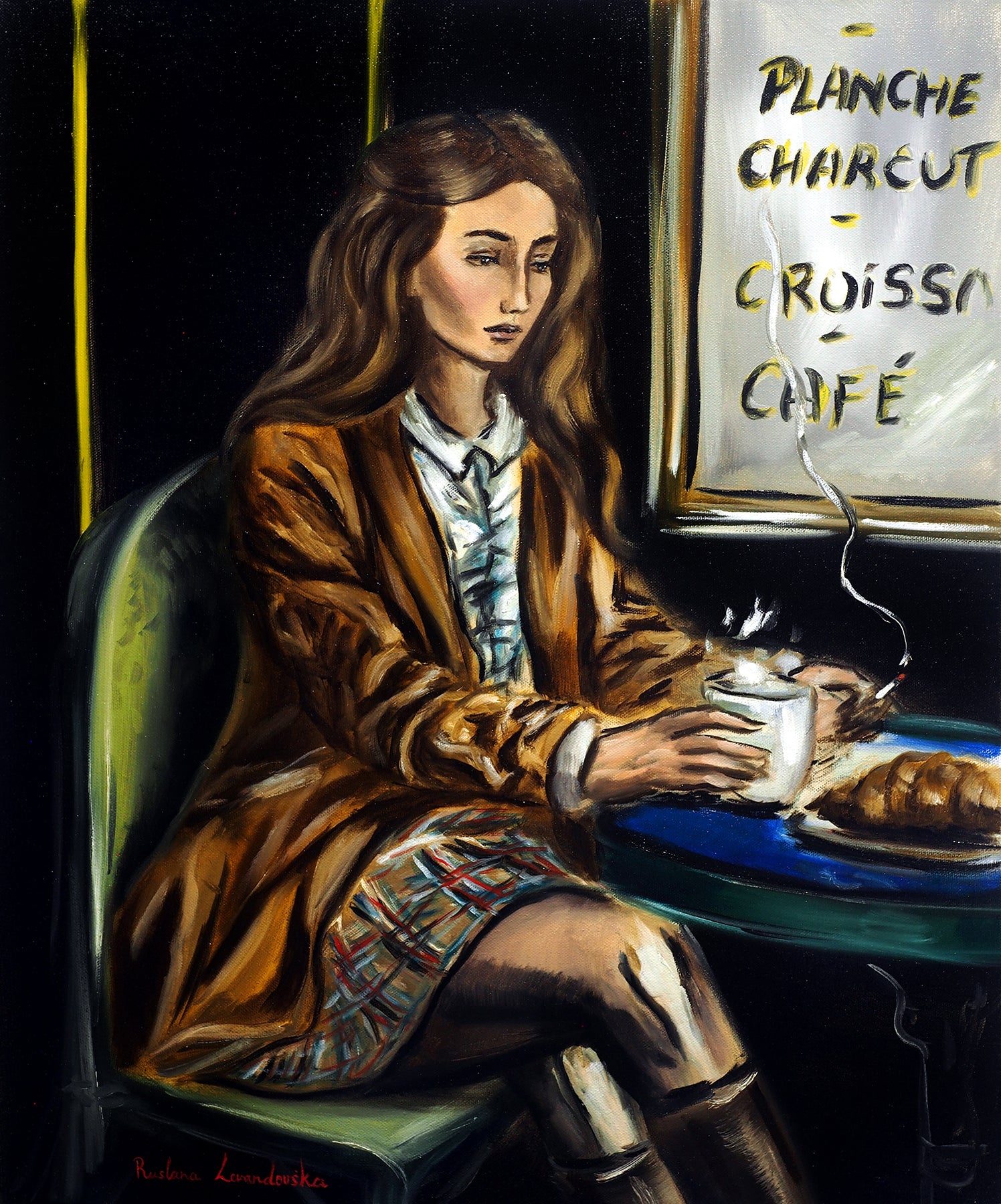 Woman at a Paris Cafe III