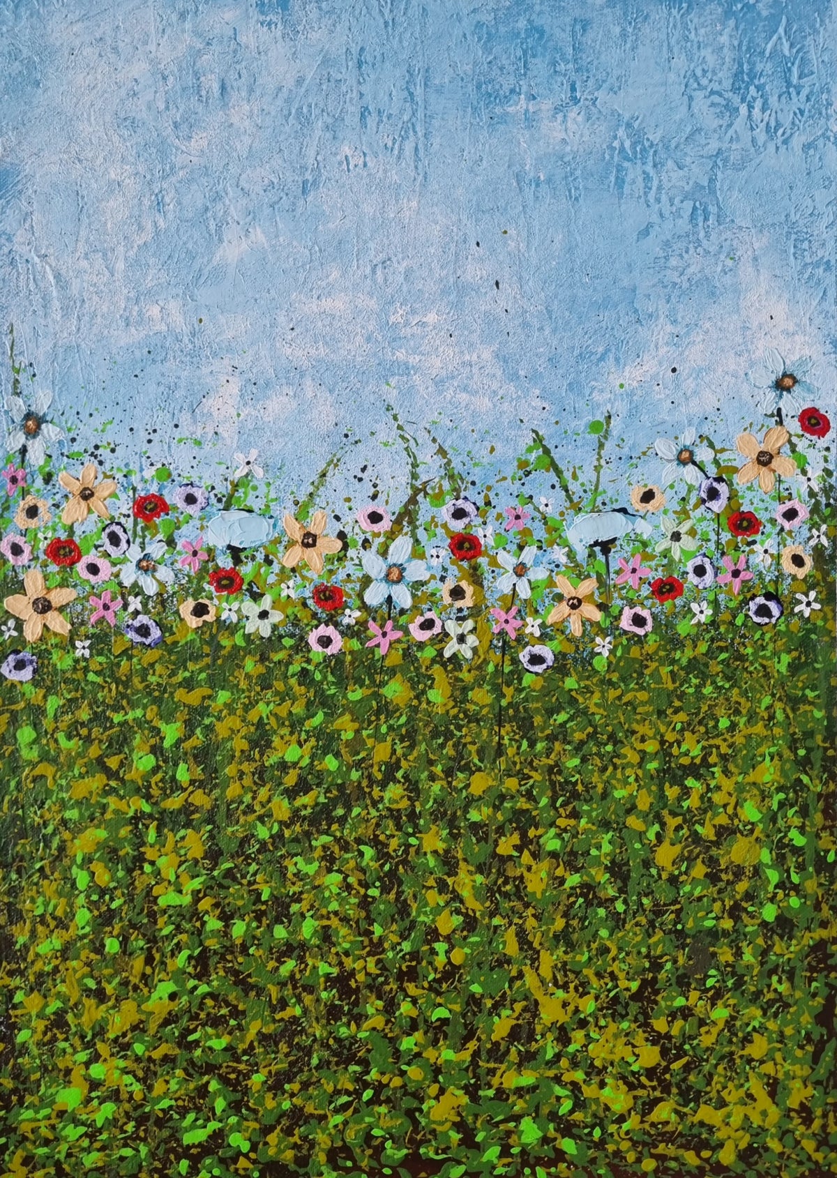 Life is a field of flowers full of colours