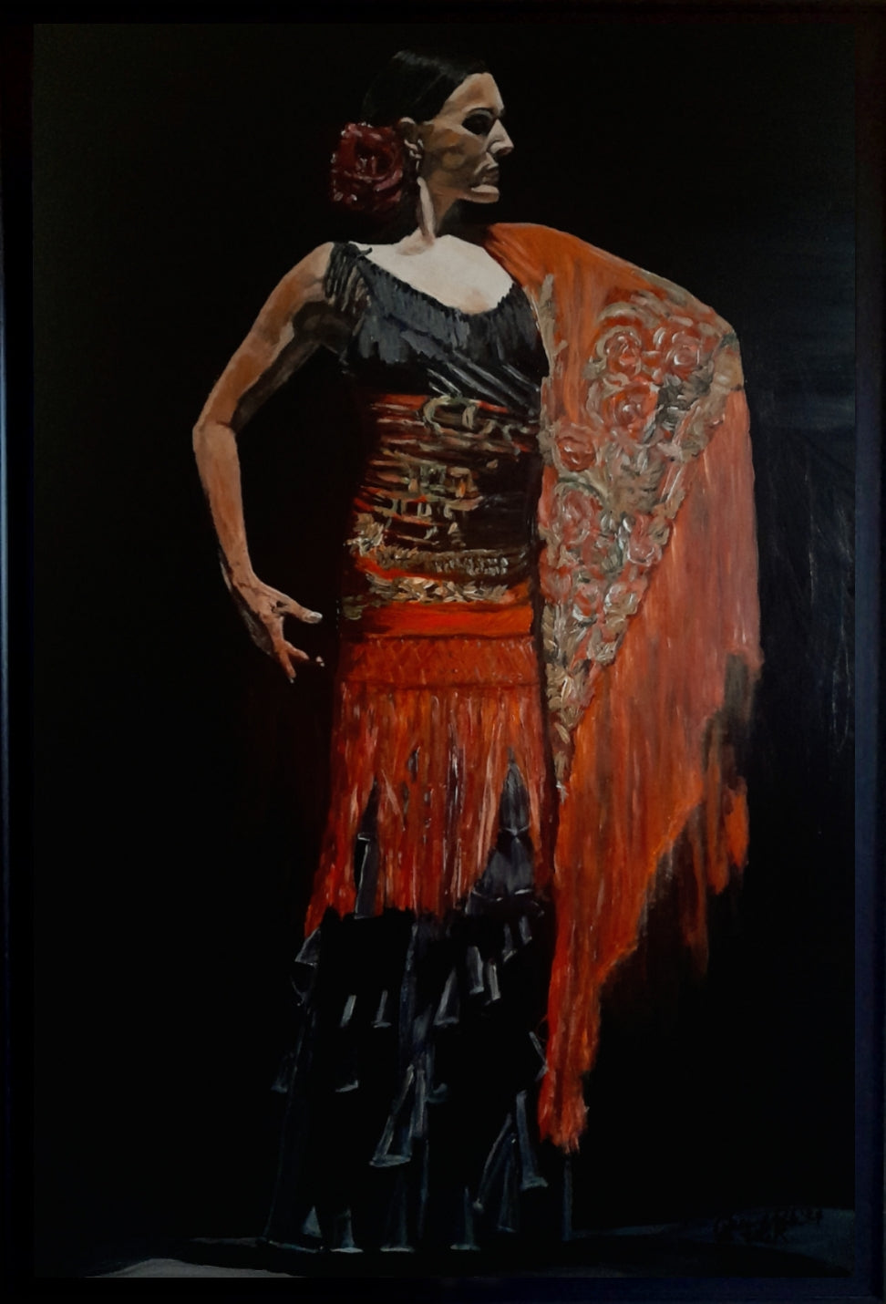 Flamenco Painting - La Maestra De Baile Flamenco