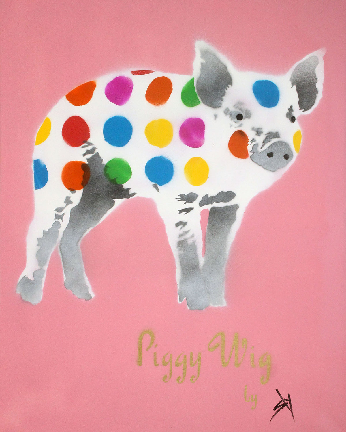 Piggy Wig (pink) with FREE poem!