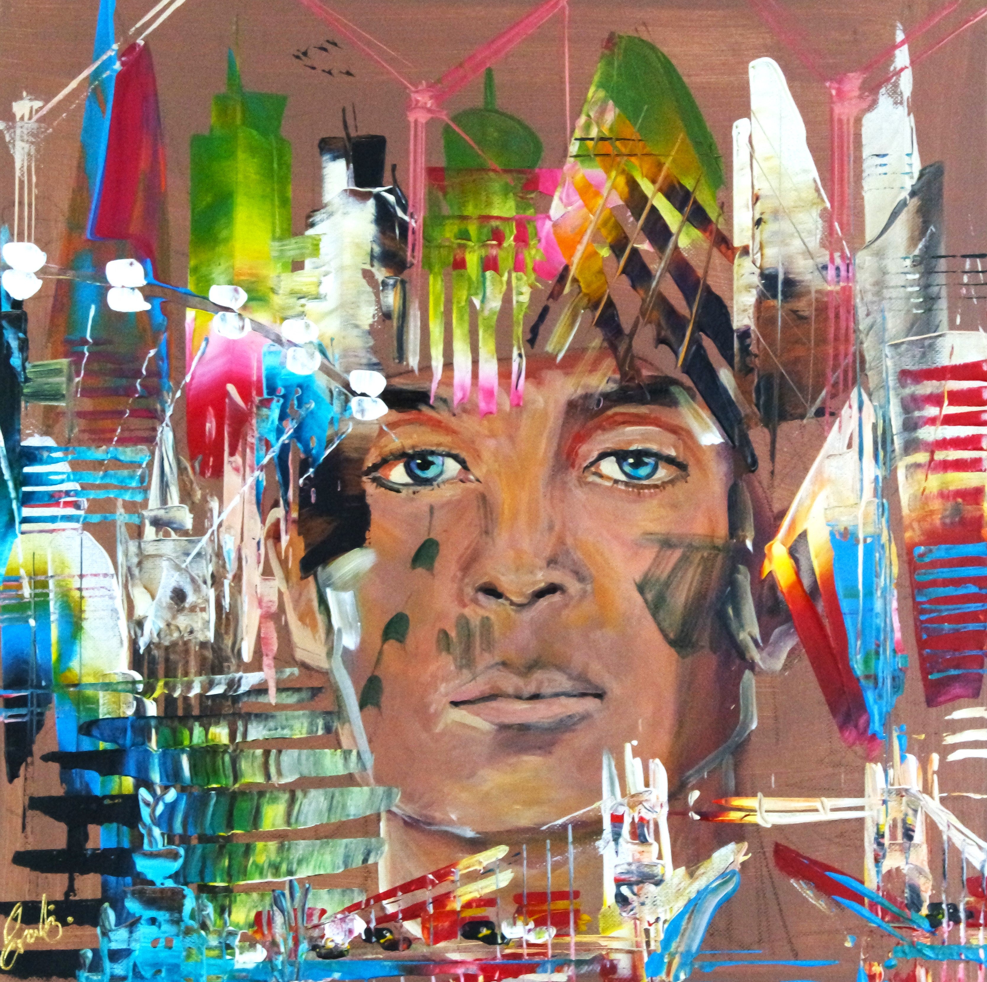SOLD Portrait Cillian Murphy City London 587