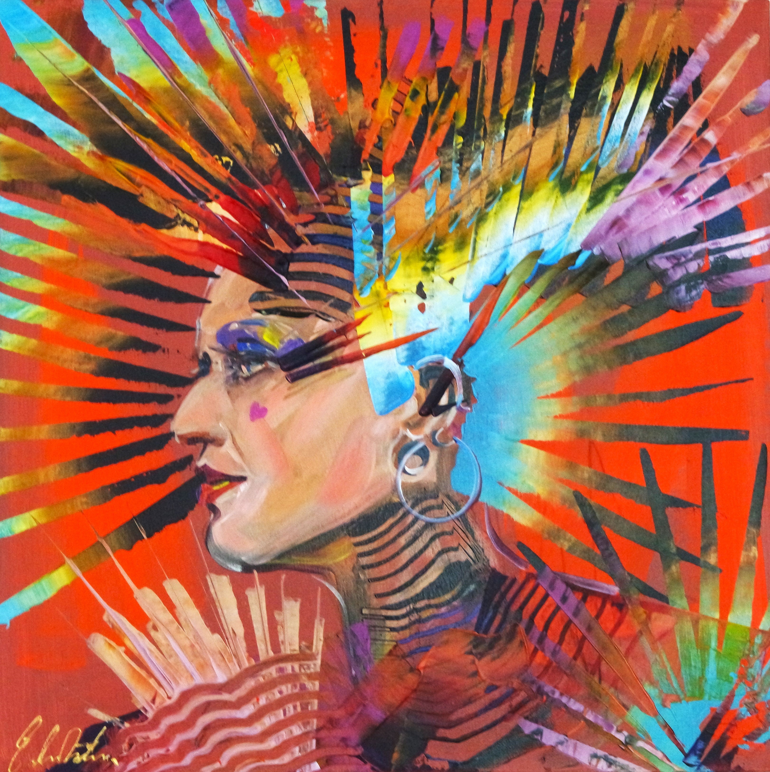 Portrait Punk Rock Style 632
