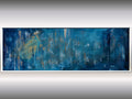 Presto - blue abstract art in frame