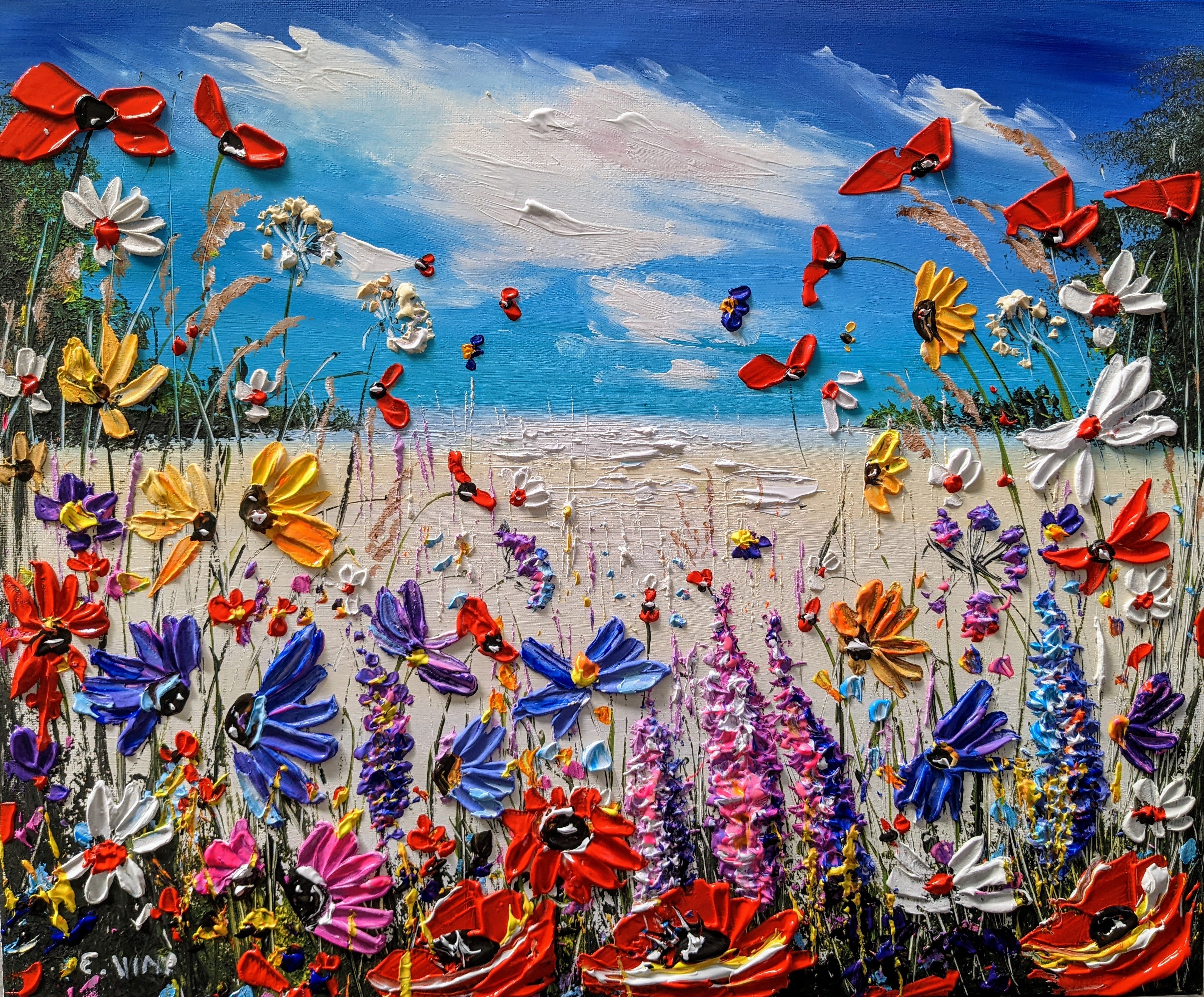 Bursting summer meadow