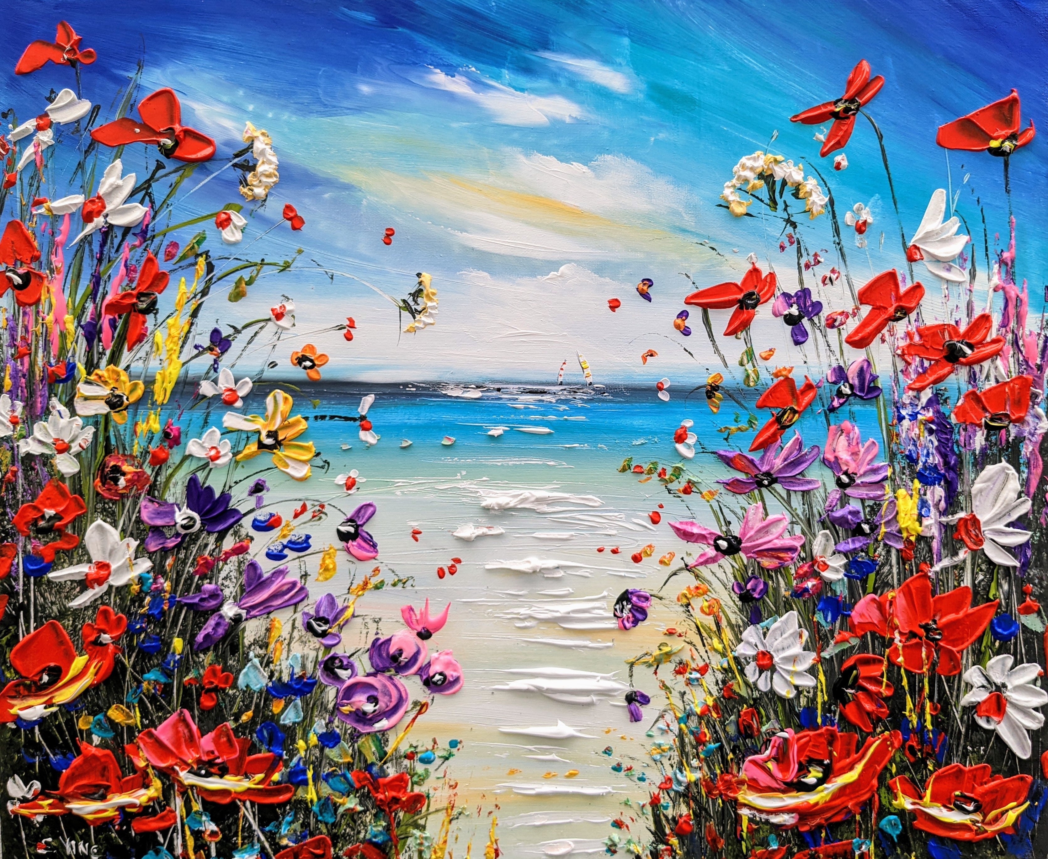 Seaside wildflowers