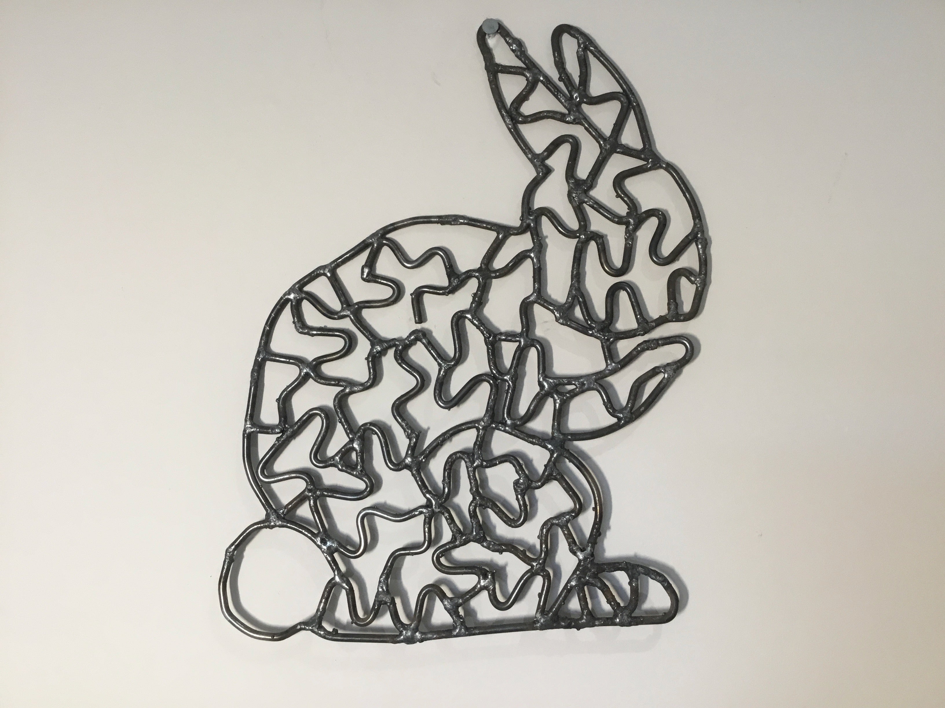 Rabbit Steel Wire Sculpture