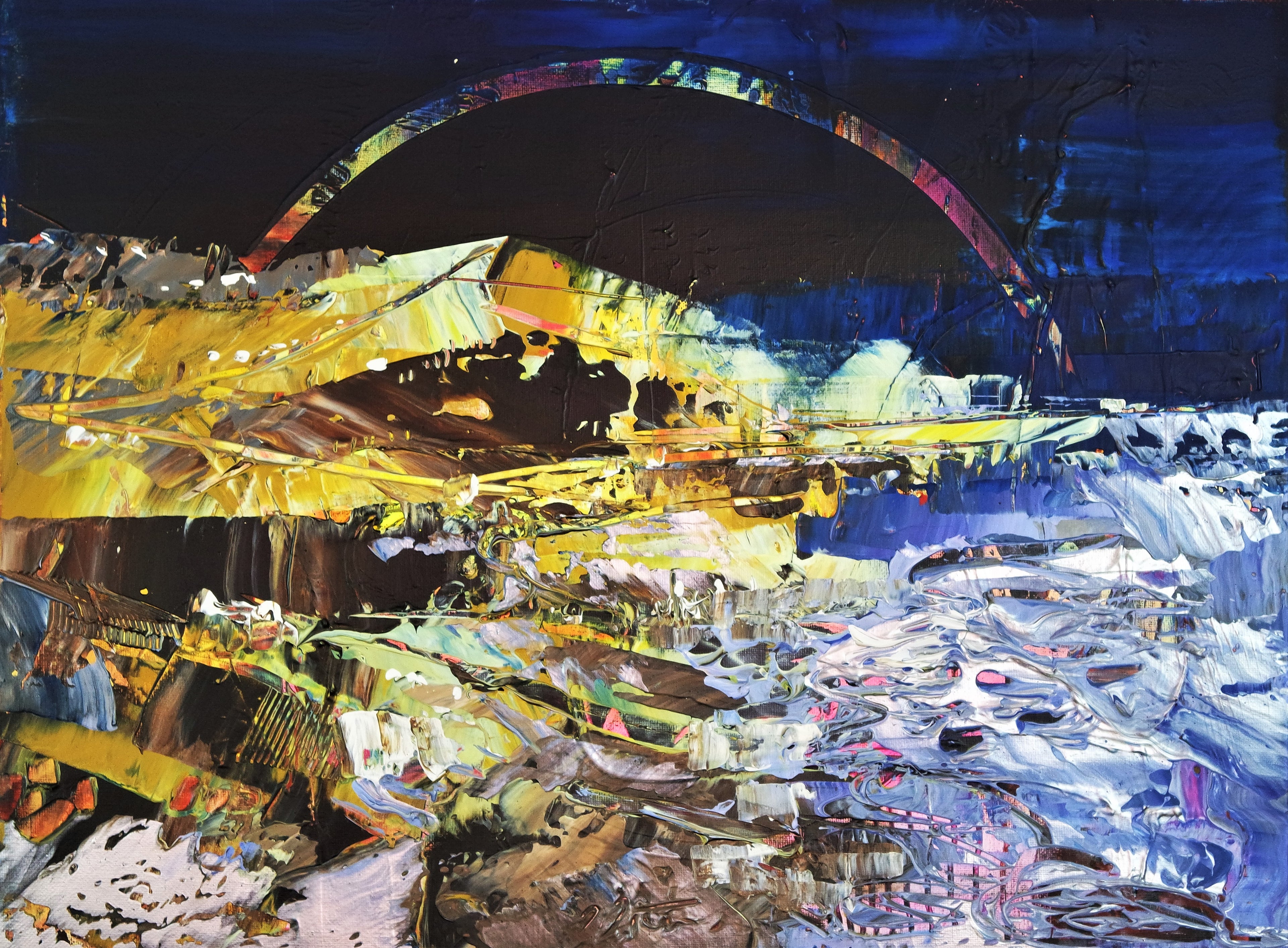 Rainbow Abstract Landscape 308