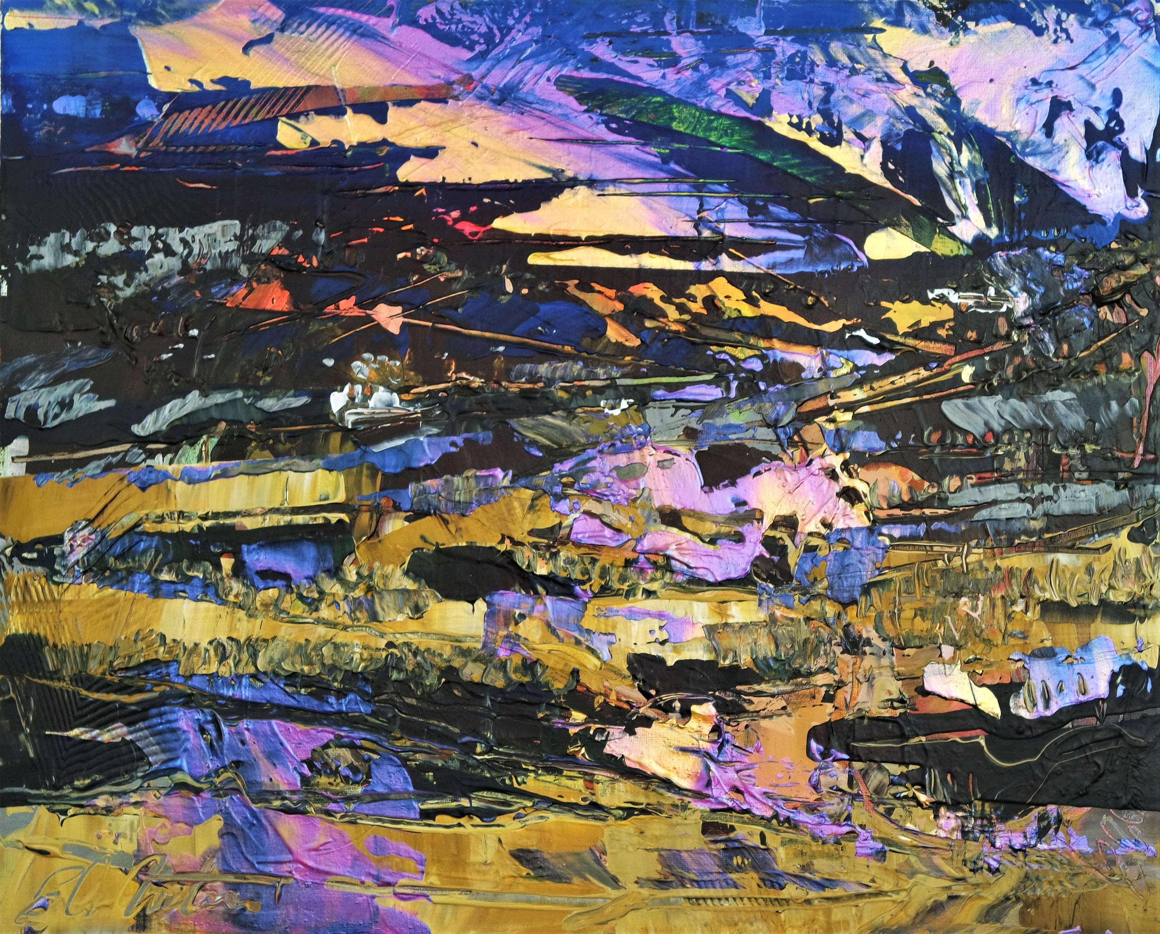 Rainbow Abstract Landscape 365